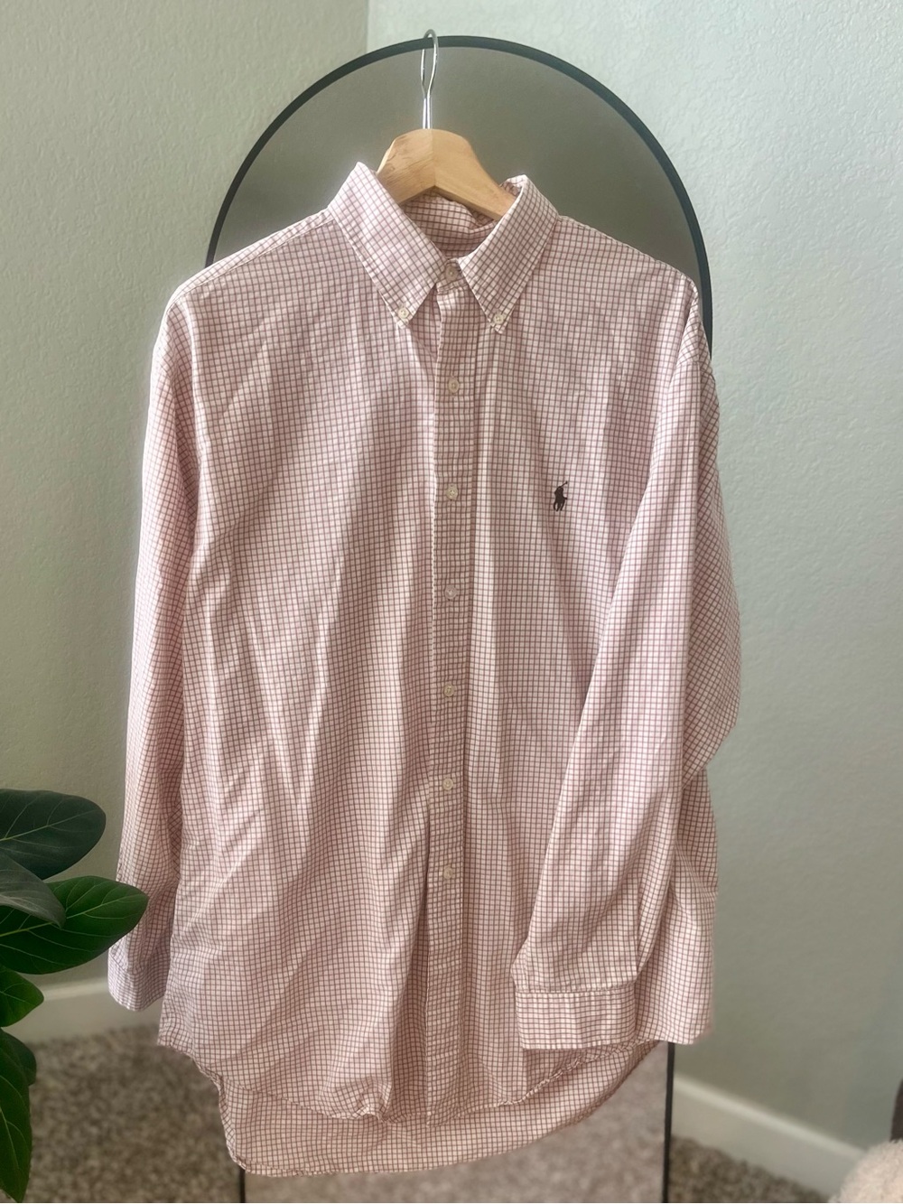 Polo Ralph Lauren Blake Men’s Check Button Down Shirt 100% Two-Ply Cotton